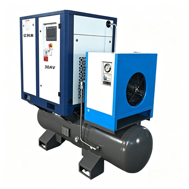 Compresseur d'air à un étage à vitesse fixe 4 en 1 de 22 kW