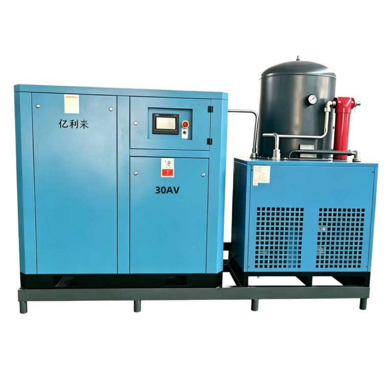 Compresseur d'air à un étage à vitesse fixe haute pression monté sur patin 55 kW