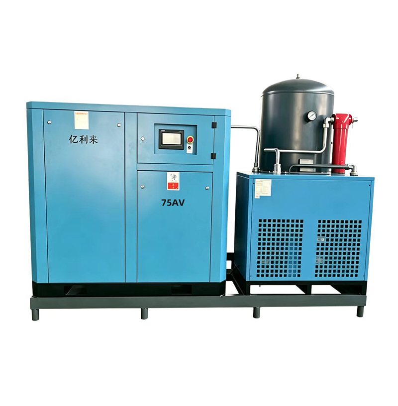 Compresseur d'air à un étage à vitesse fixe haute pression monté sur patin 55 kW
