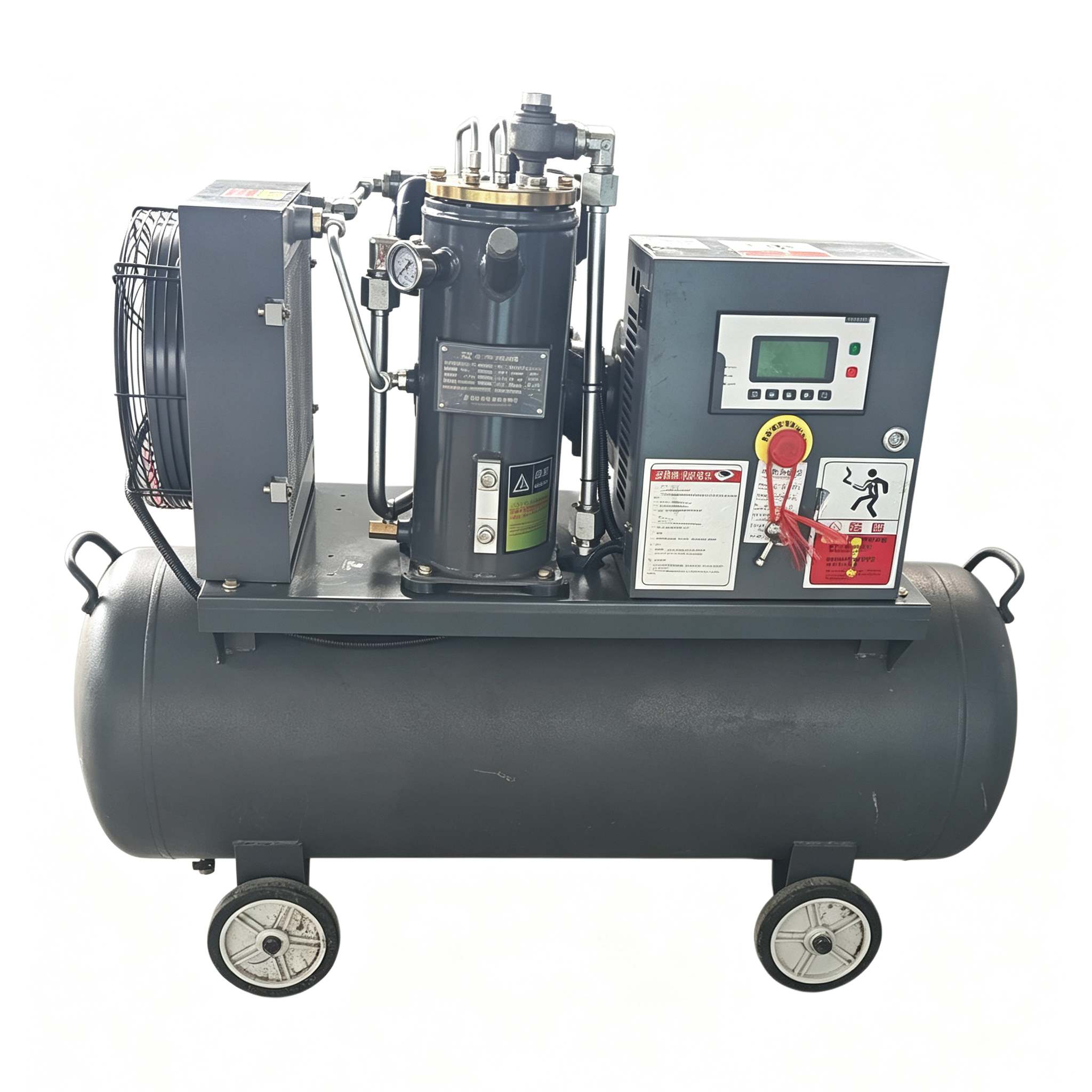 Compresseur d'air à vitesse fixe monté sur réservoir haute pression de 7,5 kW